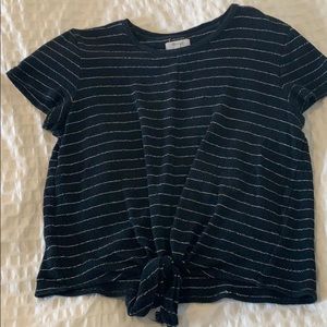Madewell tie front top